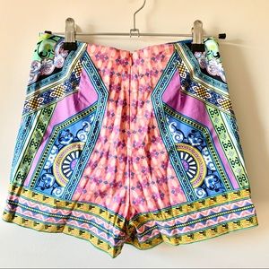 Flying tomato boho paisley print high waist shorts